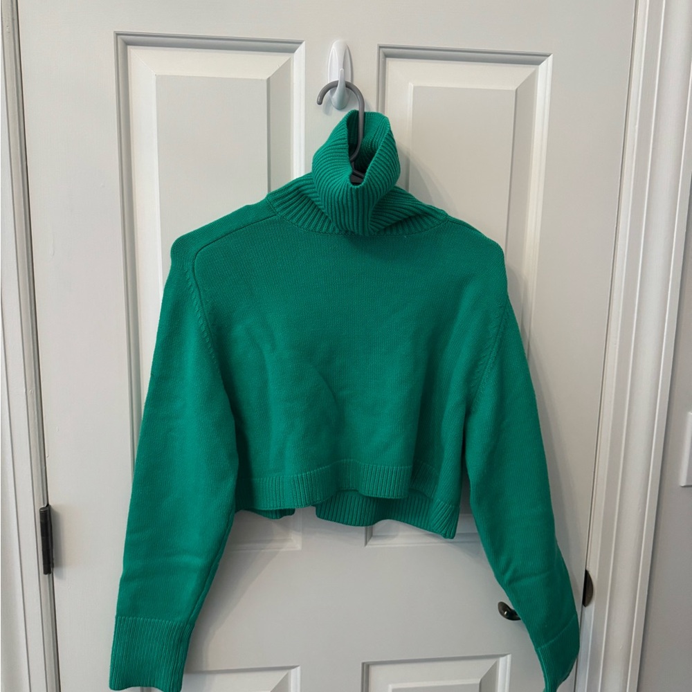 Zara Teal Knit Pullover